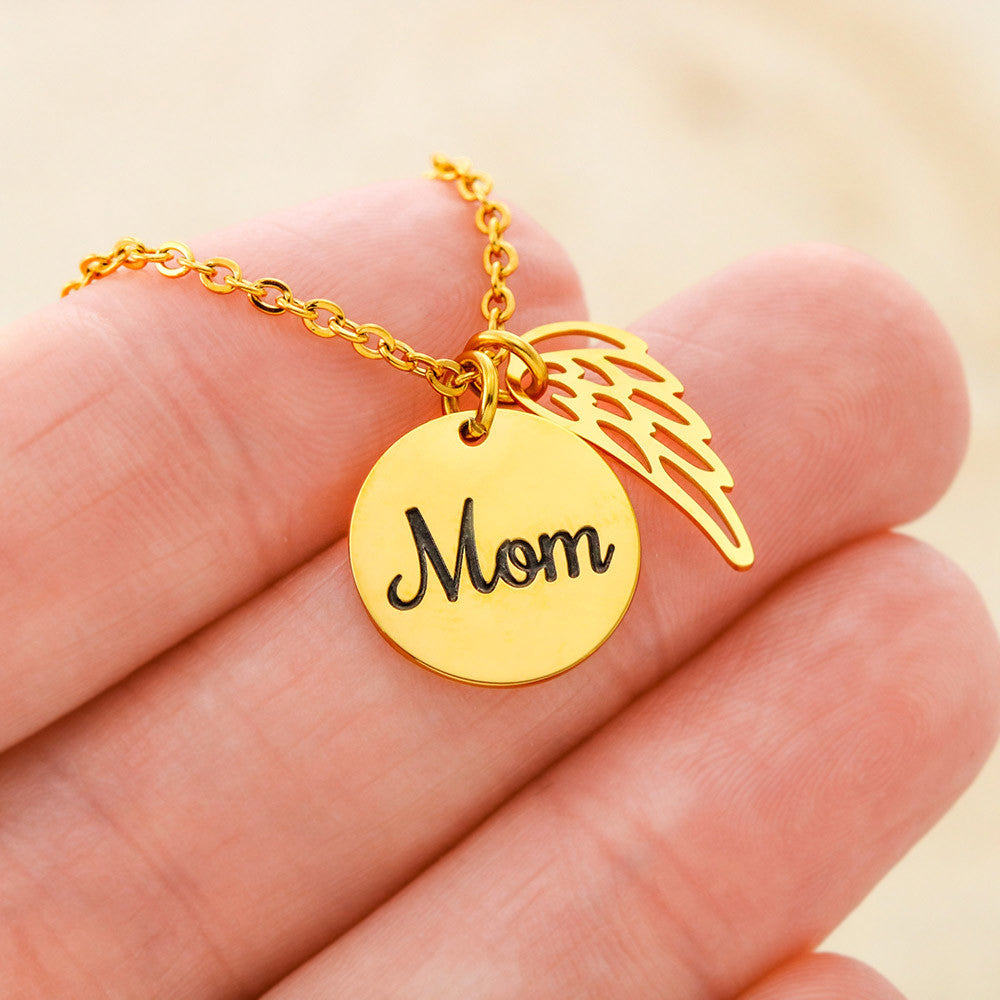 Mom-Love You For Eternity-Memorial Necklace