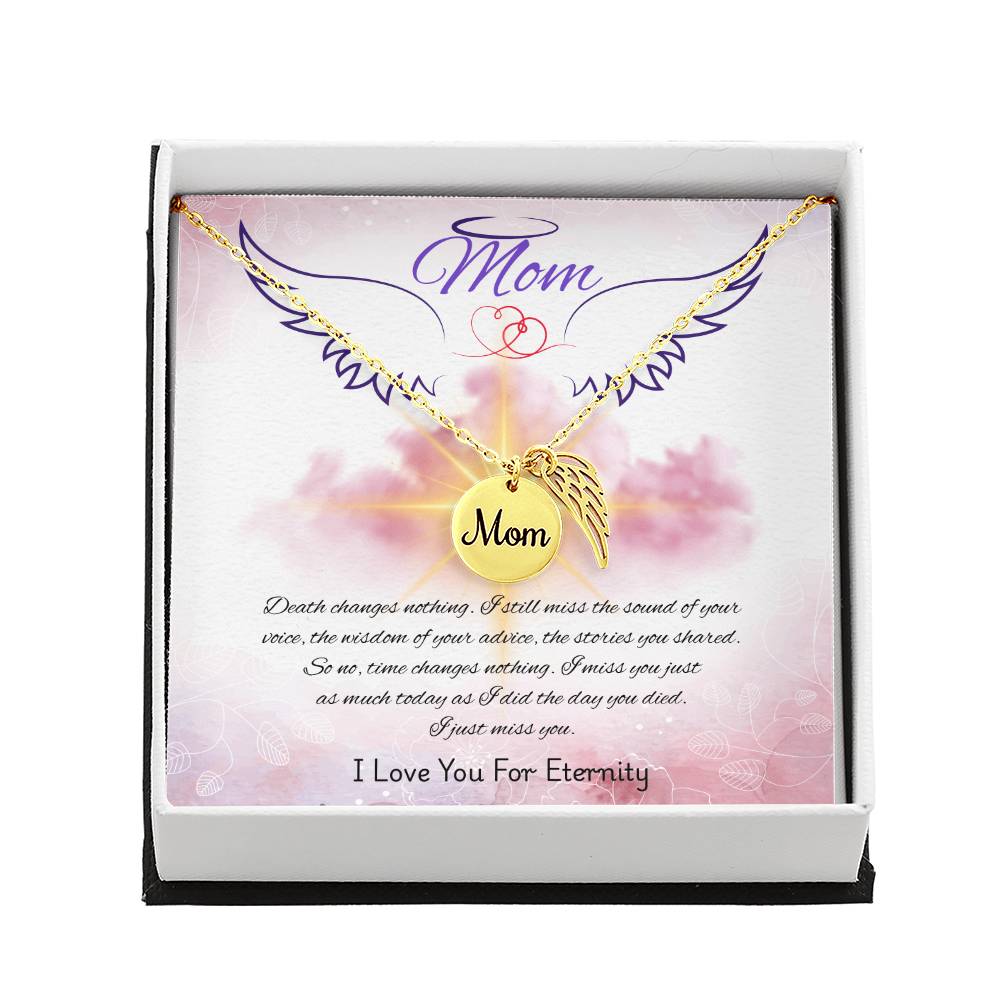Mom-Love You For Eternity-Memorial Necklace
